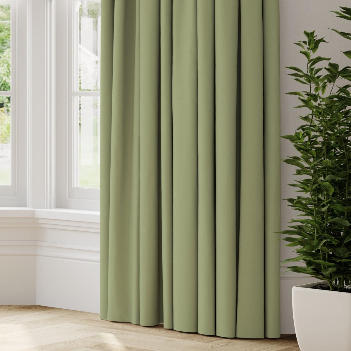 Panama Cotton Made to Measure Curtains Panama Sage – image 2