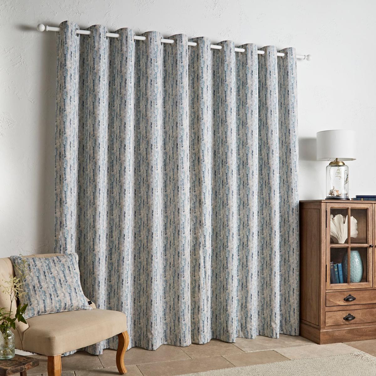 Shoreline Seafoam Eyelet Curtains Seafoam (Blue) – image 4