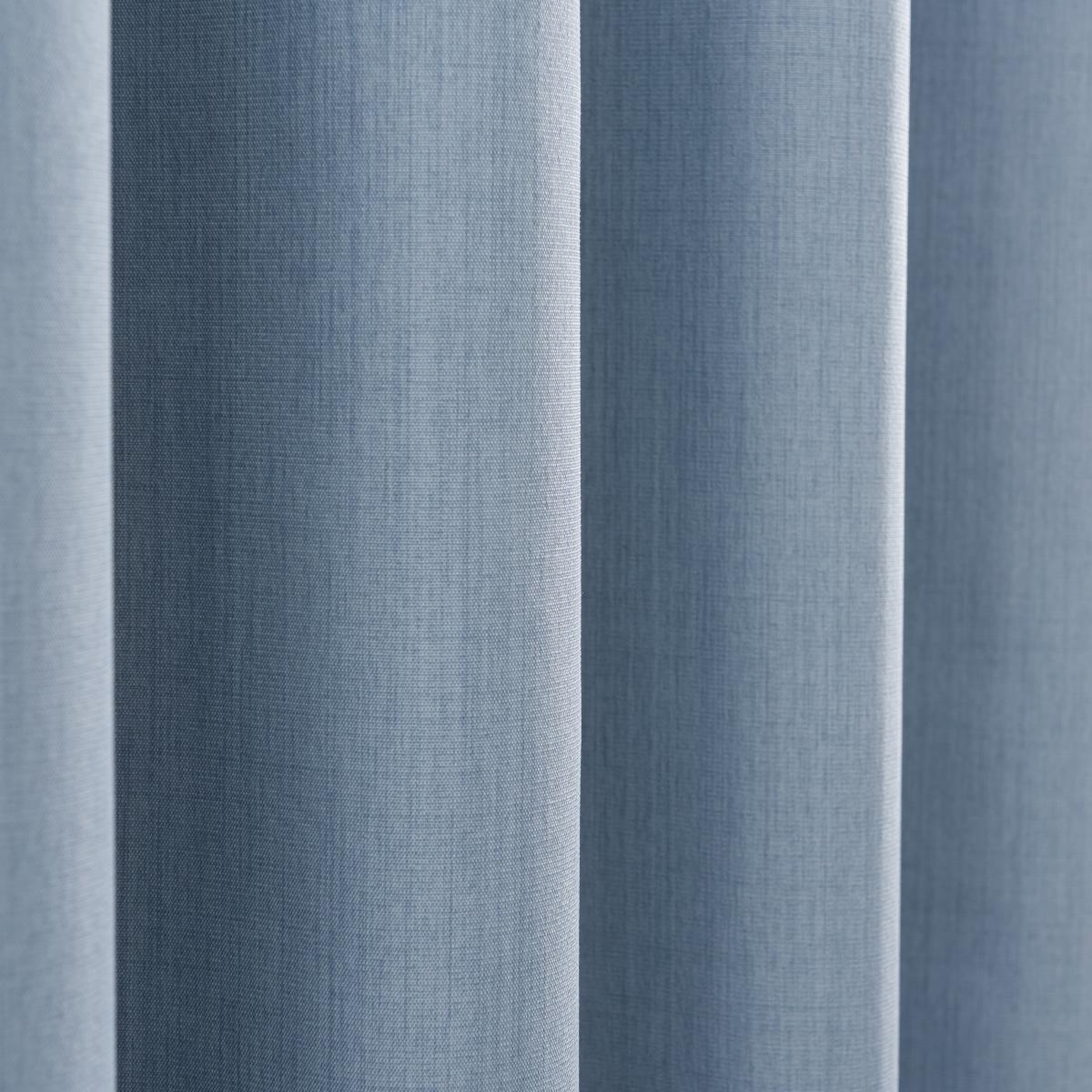 Solar Ashley Blue Blackout Eyelet Curtains Light Blue – image 3
