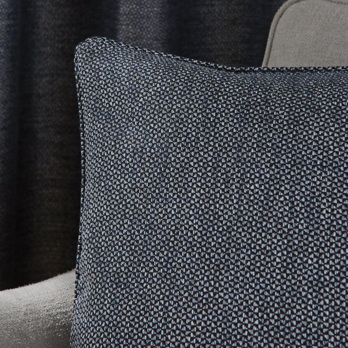 Harper Navy Eyelet Curtains Navy Blue – image 6