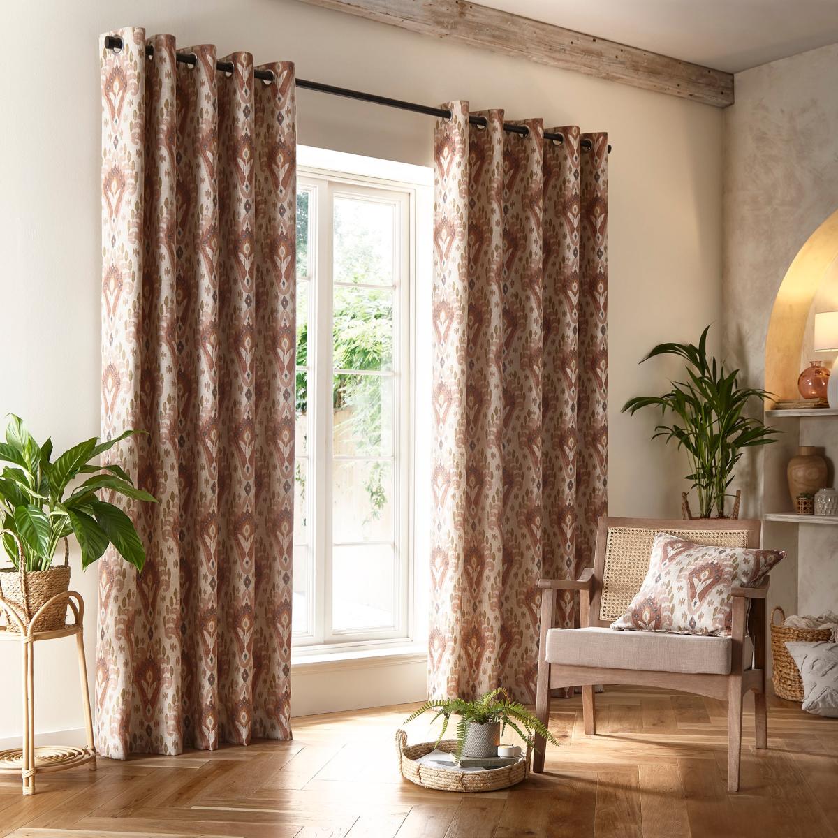 Jaipur Eyelet Curtains Natural Natural – image 2