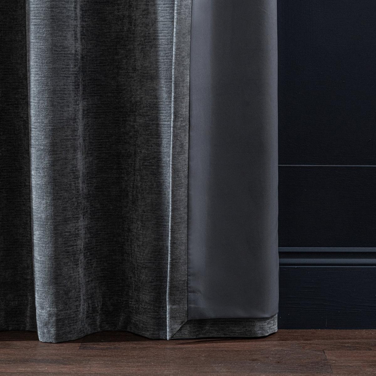 Malden Eyelet Curtain Grey Mist Grey – image 5