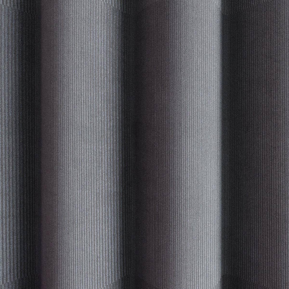 Corduroy Charcoal Blackout Eyelet Curtains Charcoal – image 3