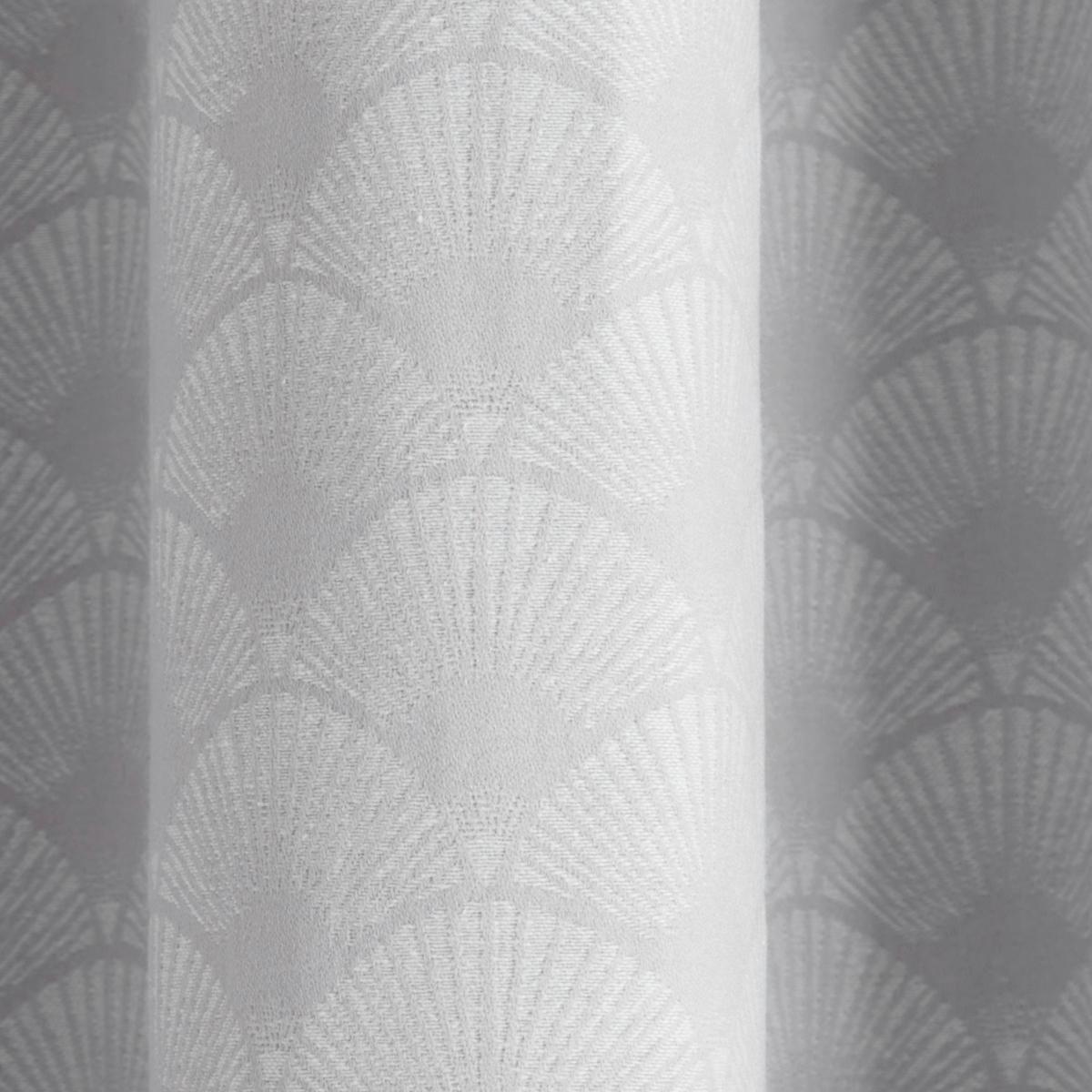 Tiffany Silver Eyelet Curtains Silver – image 3