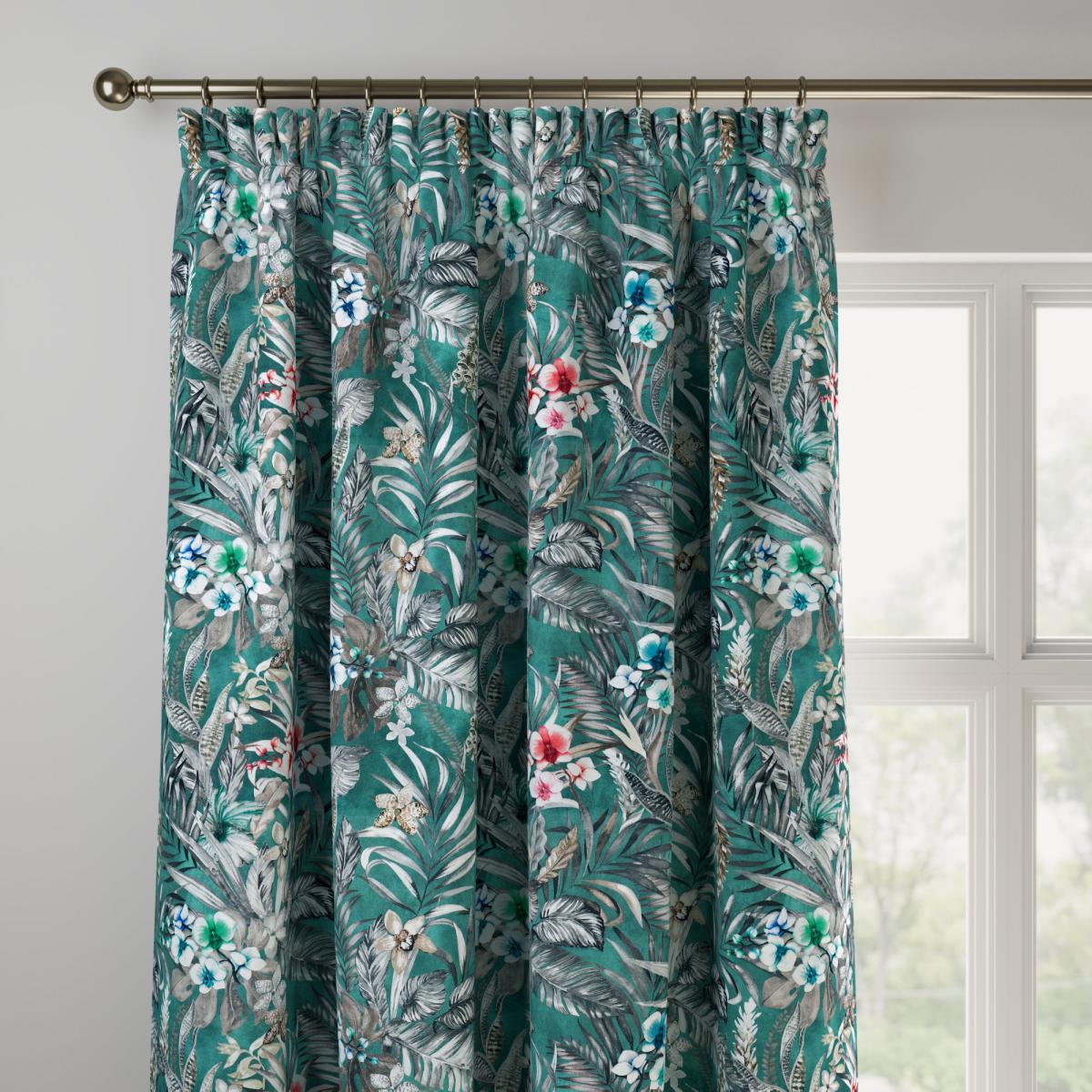 Kew Made to Measure Curtains Kew Teal – image 2