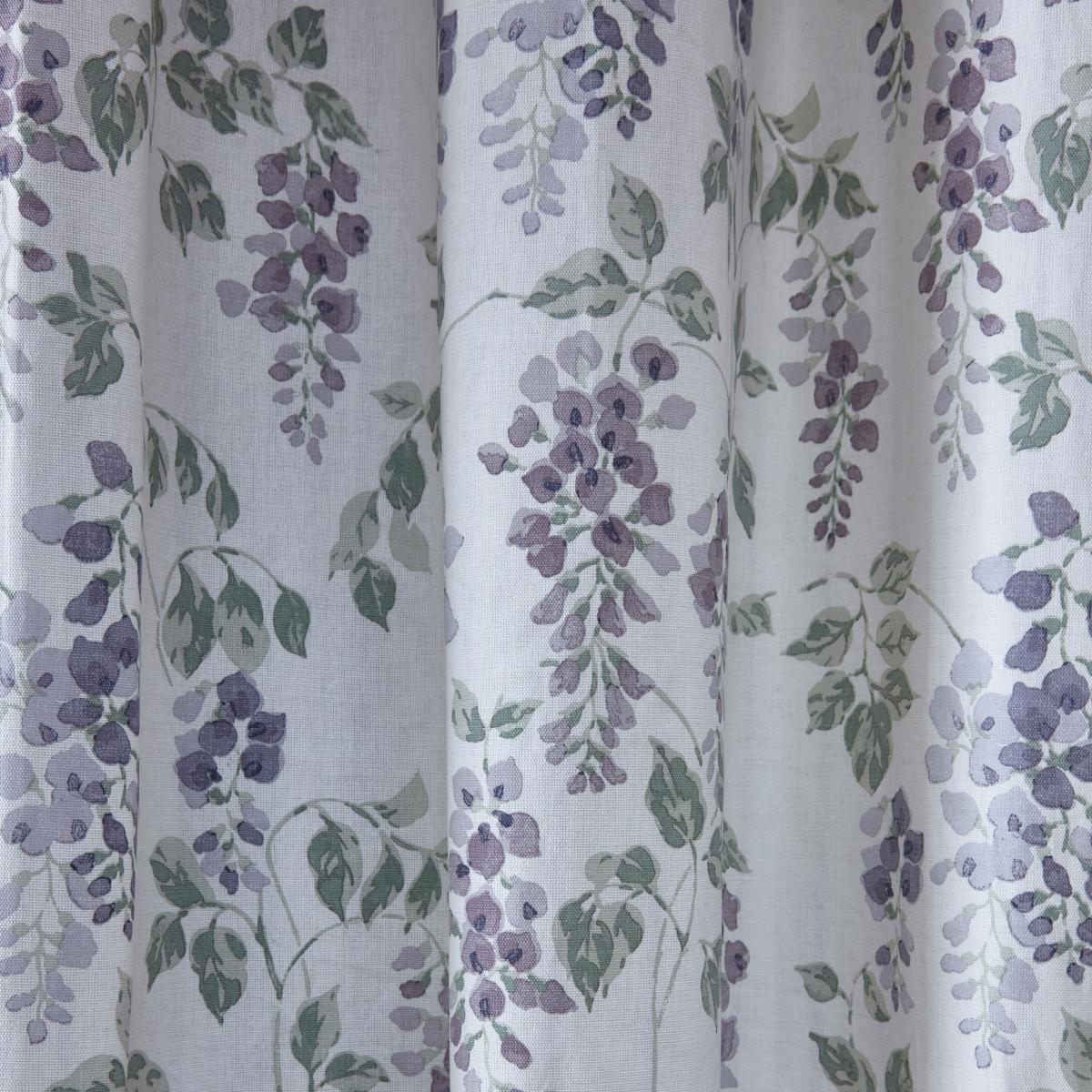 Wisteria Mauve Eyelet Curtains White/Purple/Green – image 3