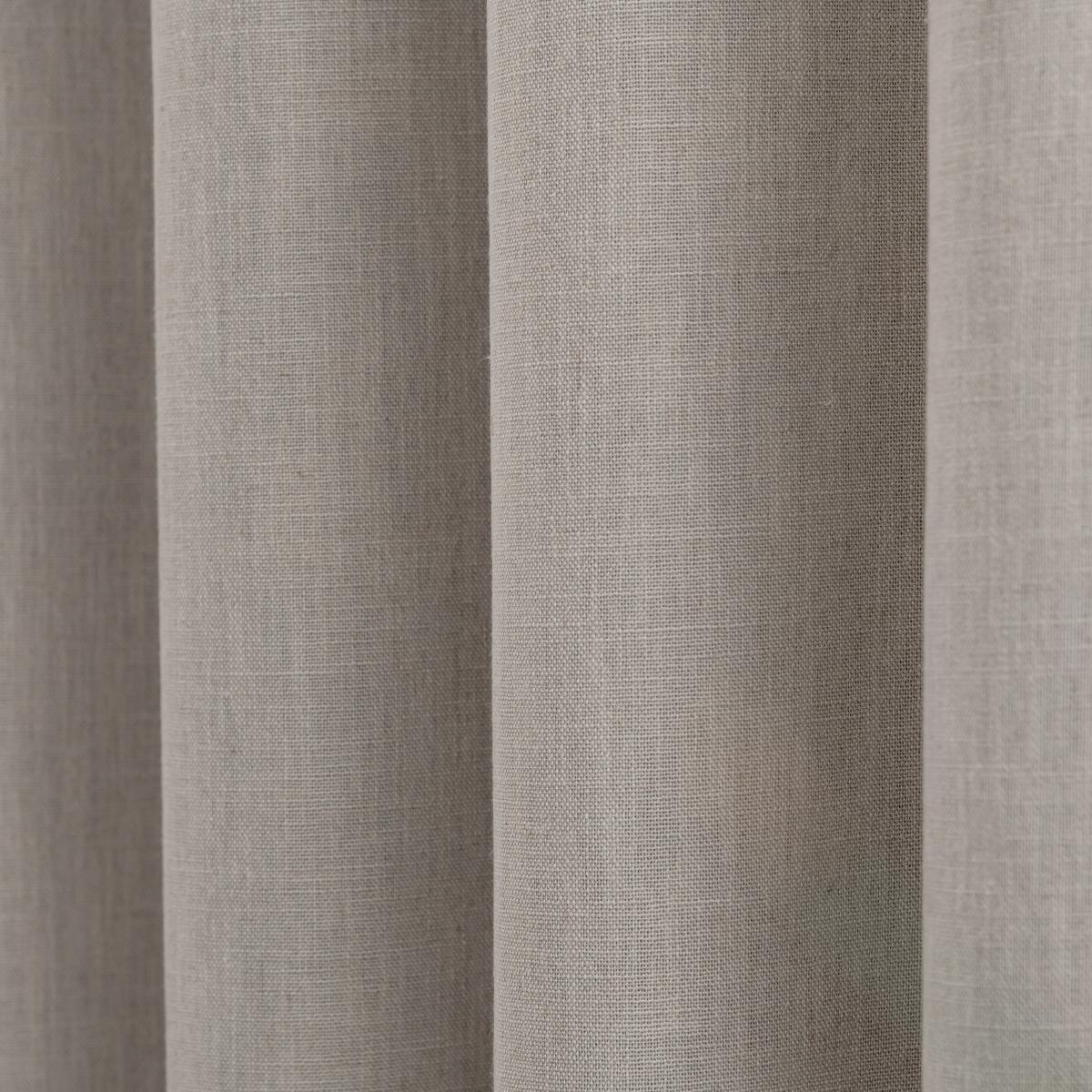 Ultra Blackout Touch of Linen Natural Eyelet Curtains Natural – image 7