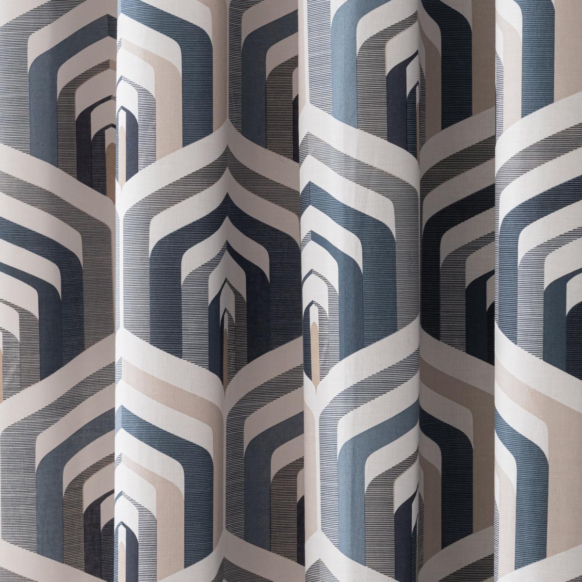 Elements Archer  Pacific Blackout Eyelet Curtains Pacific Blue – image 2