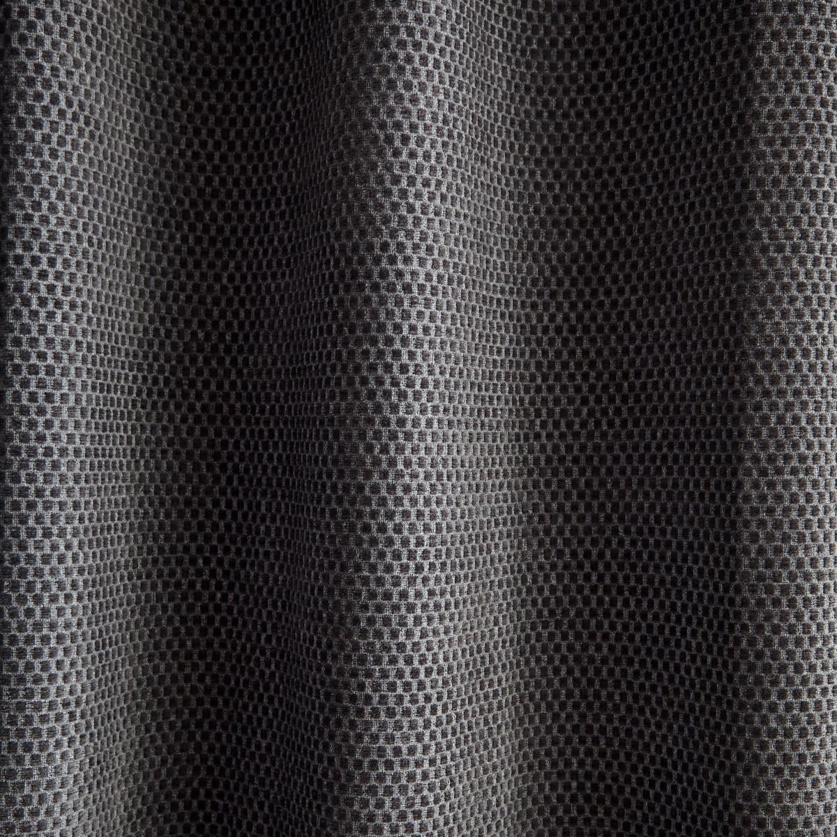 Hava Chenille Grey Eyelet Curtains Grey – image 5