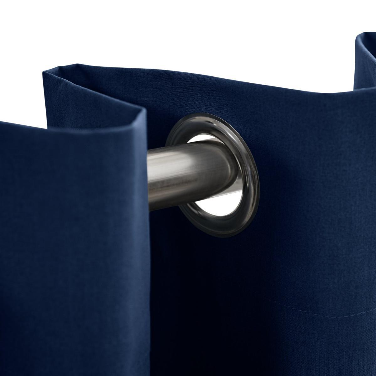Habitat Plain Blackout Eyelet Curtains Navy Blue - 117x137cm – image 3