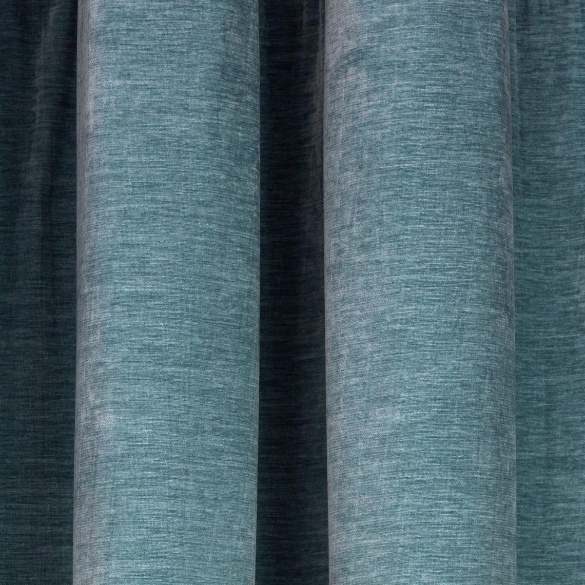 Habitat Plain Chenille Blackout Lined Eyelet Curtains - Blue – image 4