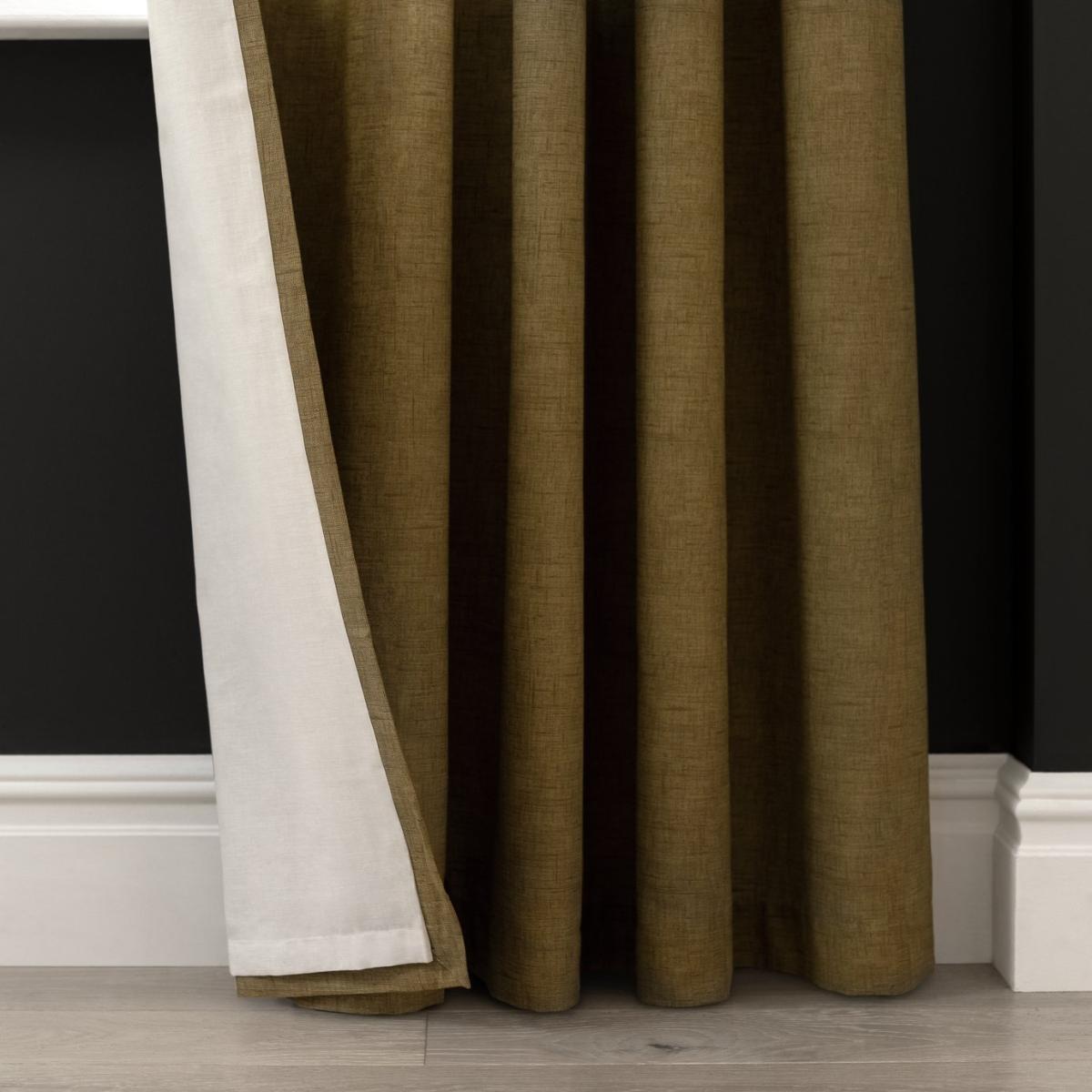 Habitat Header Lined Eyelet Curtains - Natural - 168x183cm – image 5