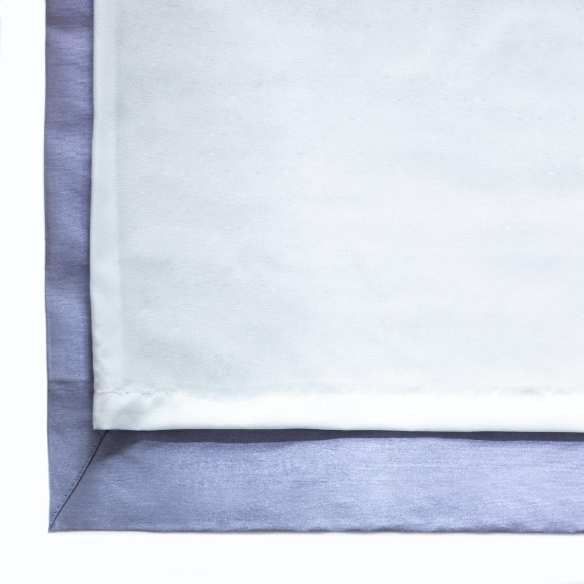 Habitat Faux Plain Silk Lined Eyelet Curtain - Purple – image 6