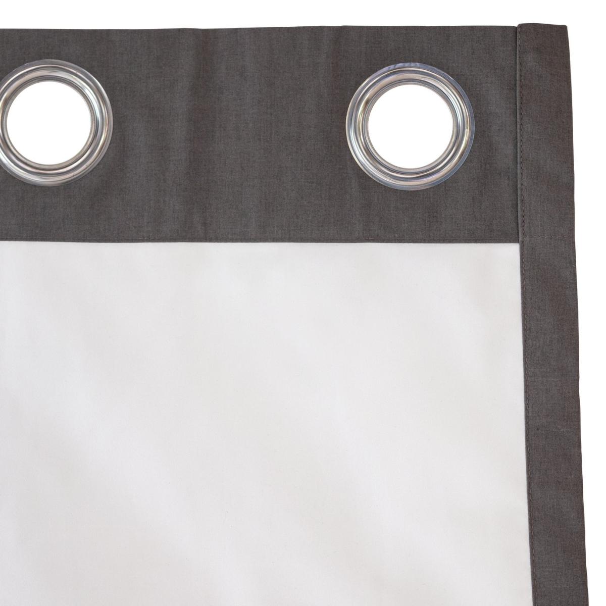 Habitat Plain Blackout Eyelet Curtain - Charcoal - 229X183cm – image 4