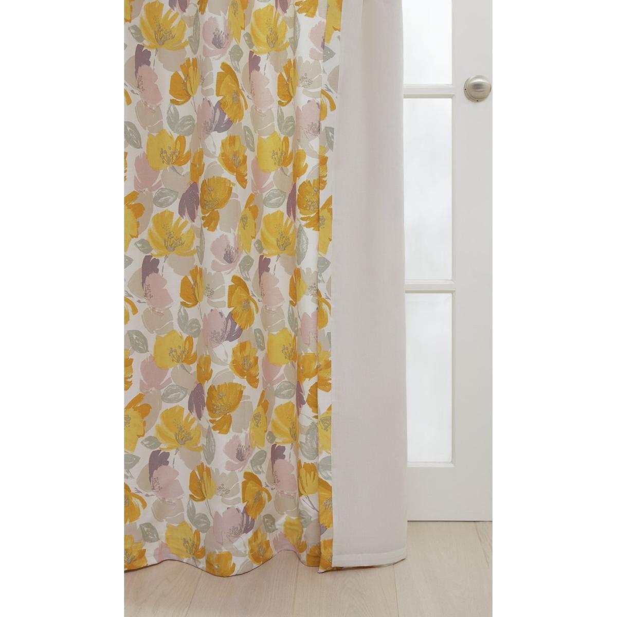 Habitat Printed Floral Curtains - Multicoloured – image 3
