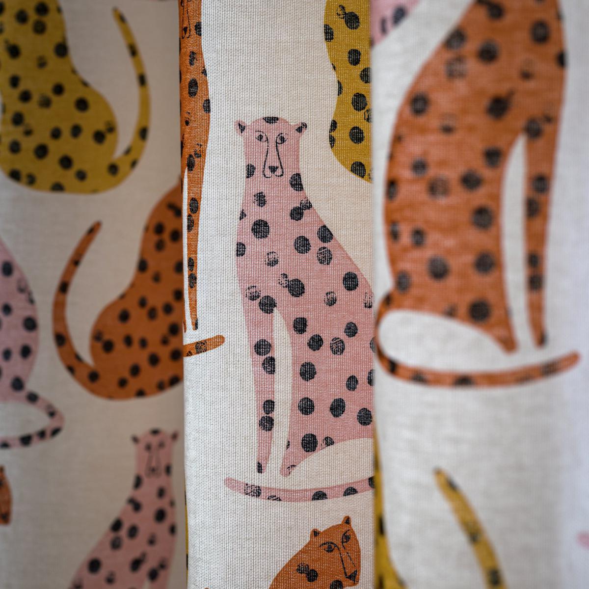 Habitat Kids Cheetah Print Eyelet Curtains - 168x229cm – image 5
