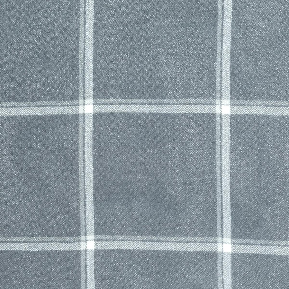 Habitat Square Check Fully Lined Eyelet Curtain - Grey – image 2