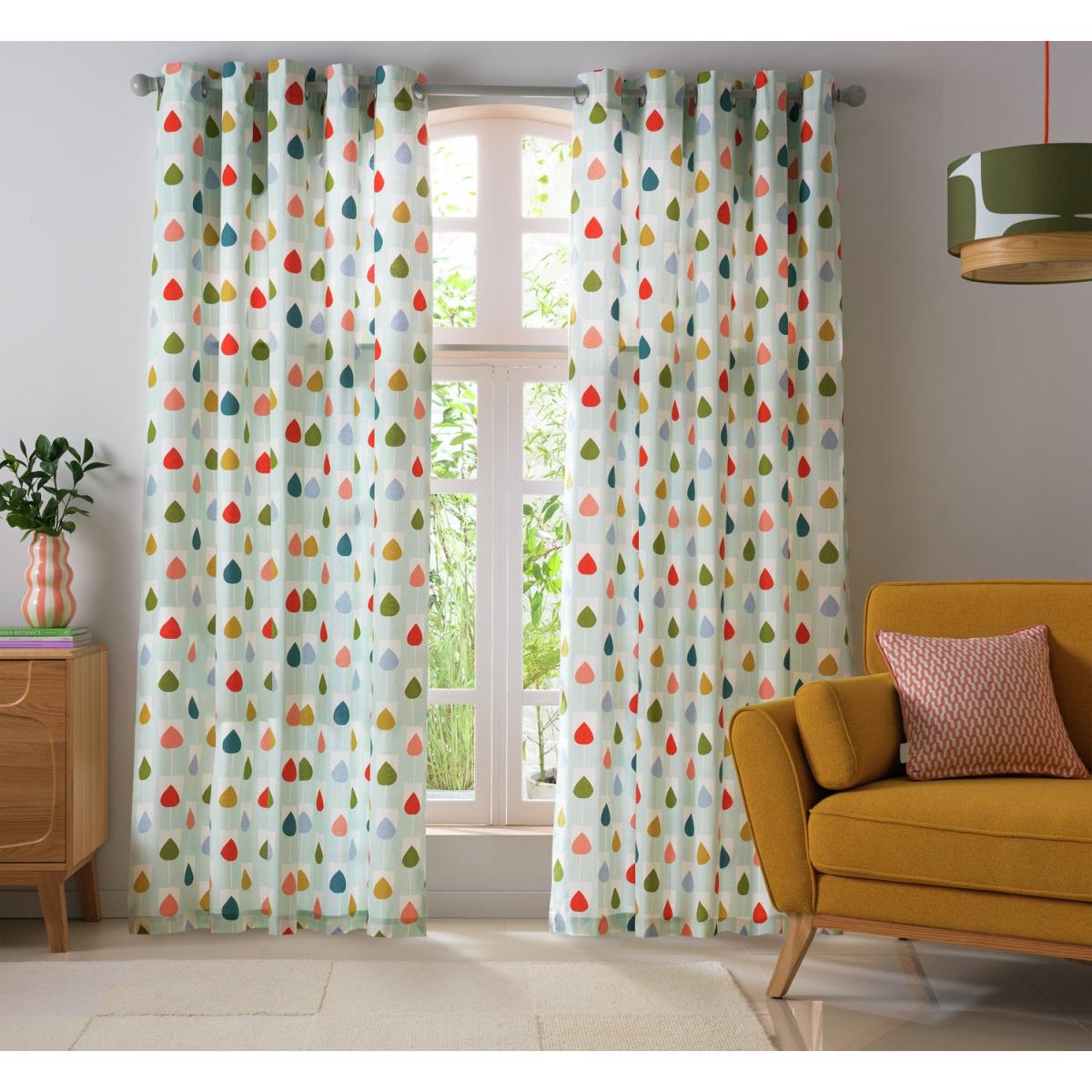 Habitat x Scion Sula Lined Eyelet Curtains - Multicoloured – image 4