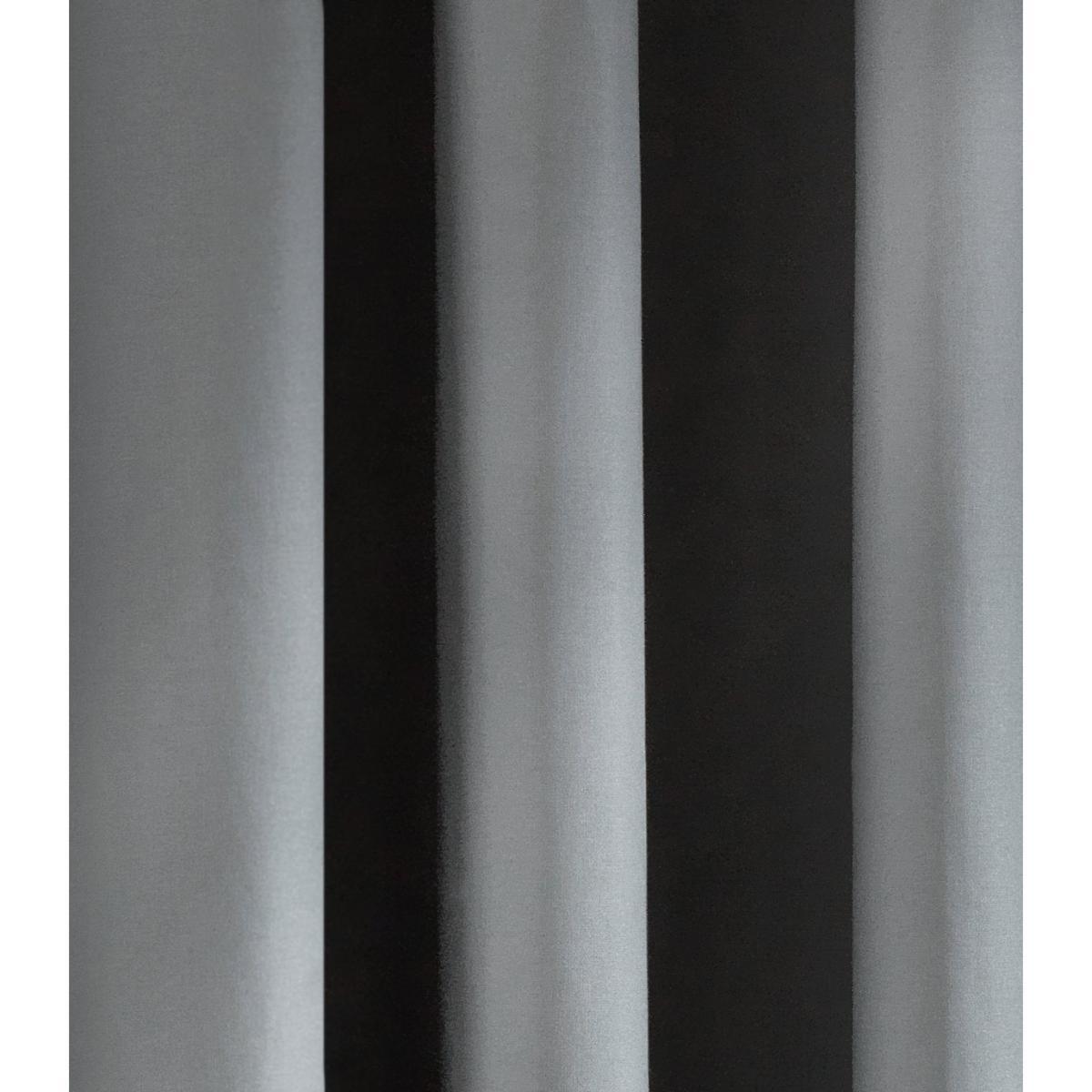 Habitat Blackout Plain Eyelet Curtains Flint Grey -165x229cm – image 4