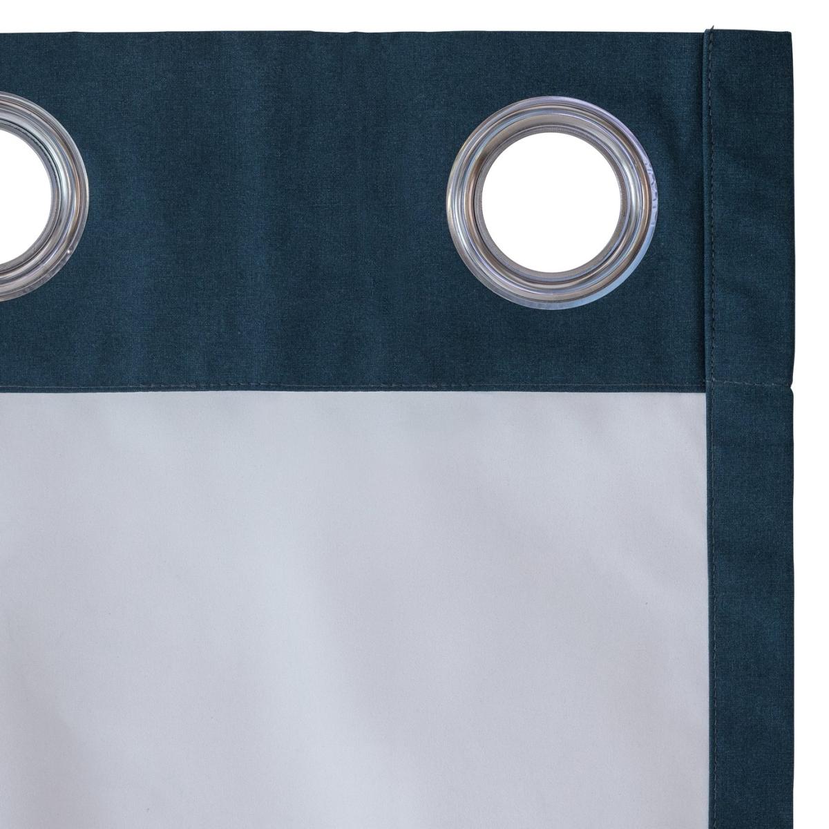 Habitat Plain Blackout Eyelet Curtain - Navy - 165X229cm – image 4