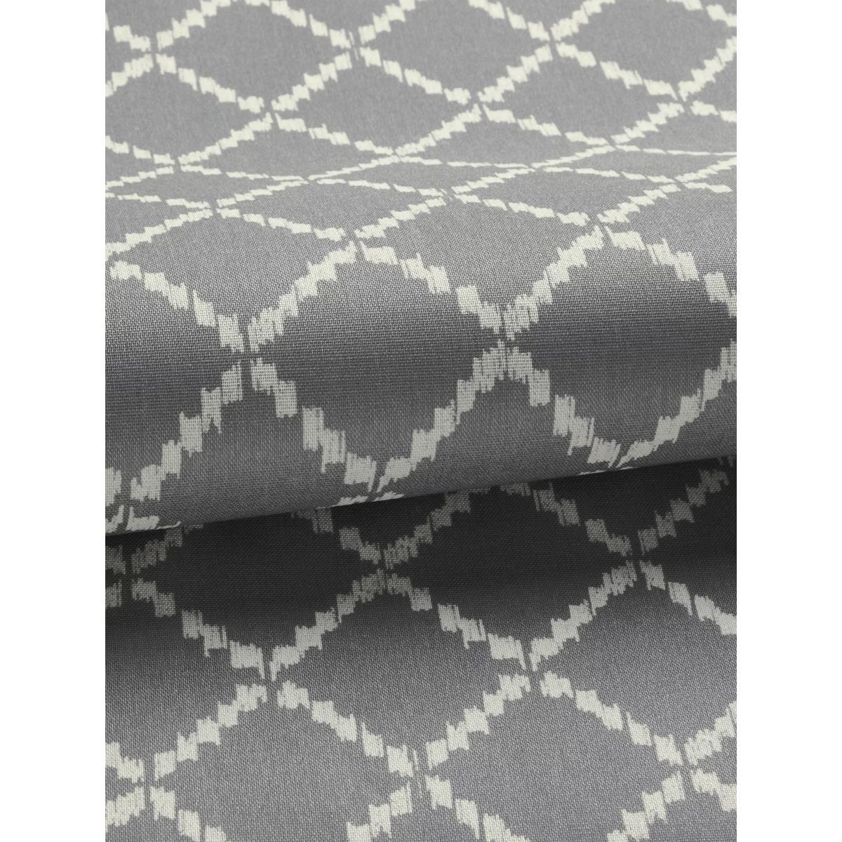 ANYDAY John Lewis & Partners Diamond Ikat Pair Lined Eyelet Curtains, Storm – image 6