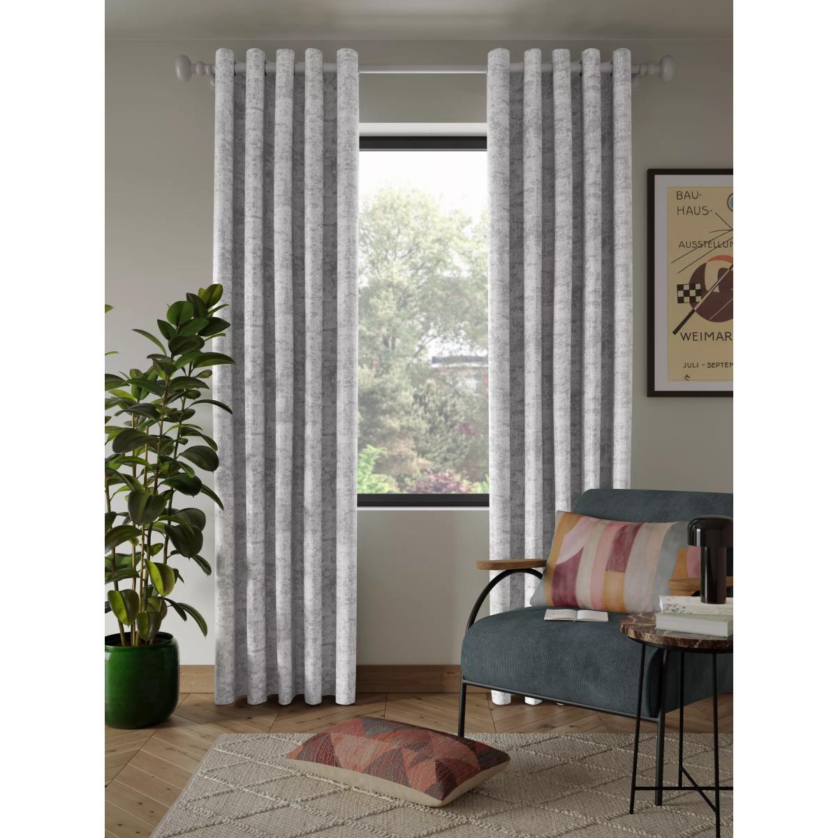 John Lewis Cala Pair Lined Eyelet Curtains – image 2