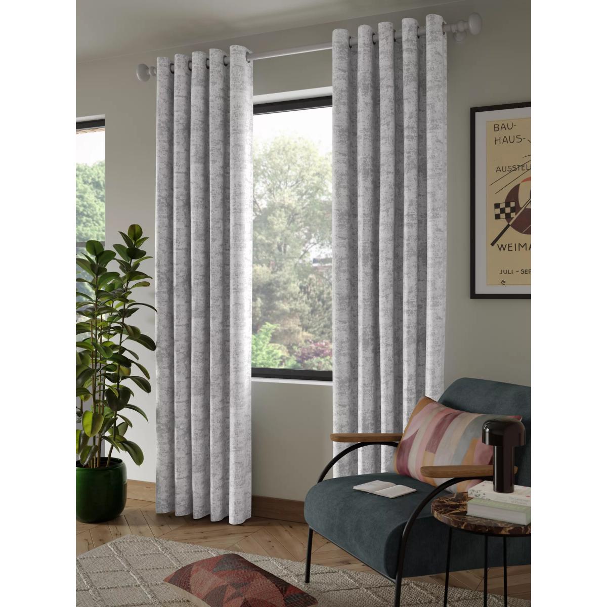 John Lewis Cala Pair Lined Eyelet Curtains – image 3