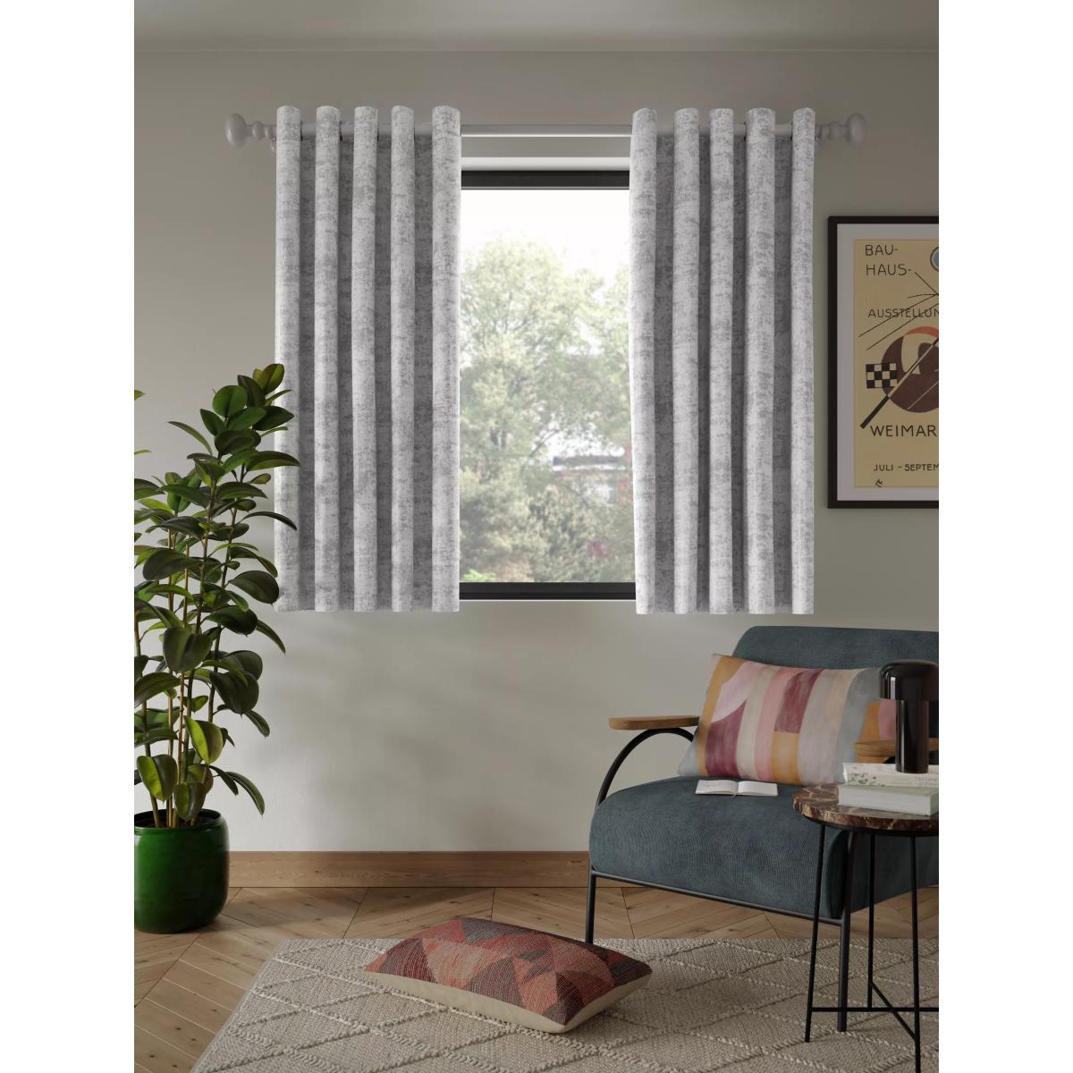 John Lewis Cala Pair Lined Eyelet Curtains – image 5