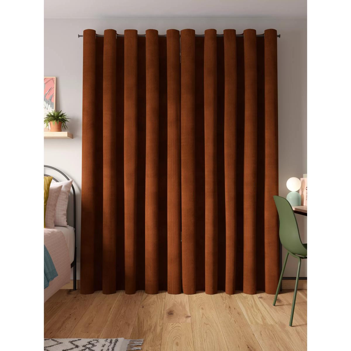 John Lewis ANYDAY Cord Pair Lined Eyelet Curtains – image 4
