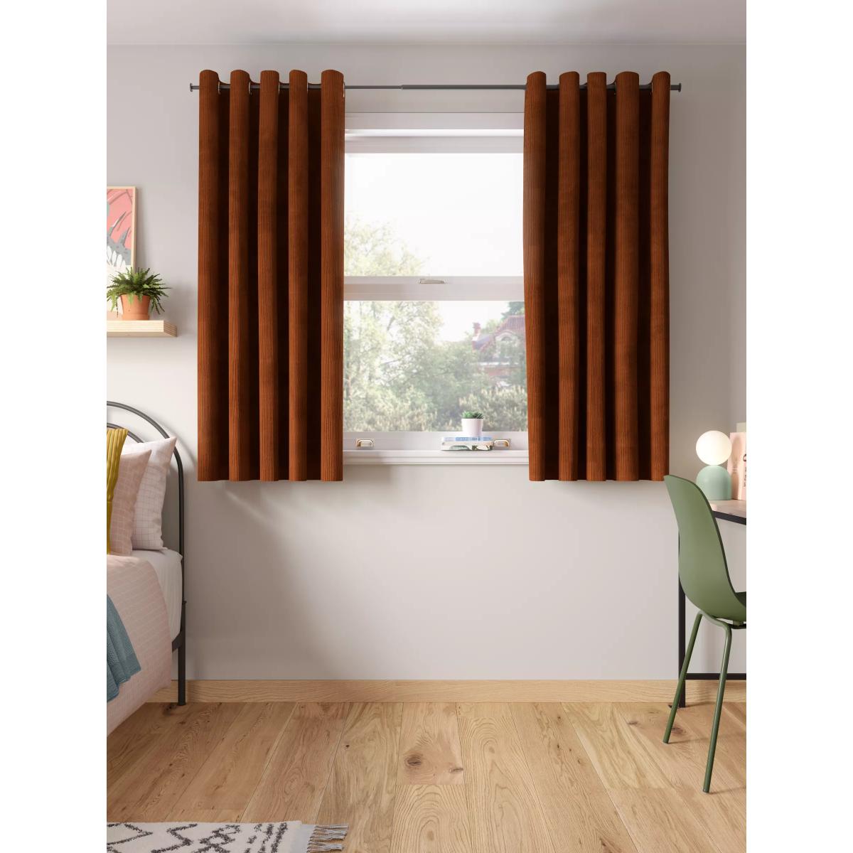 John Lewis ANYDAY Cord Pair Lined Eyelet Curtains – image 5