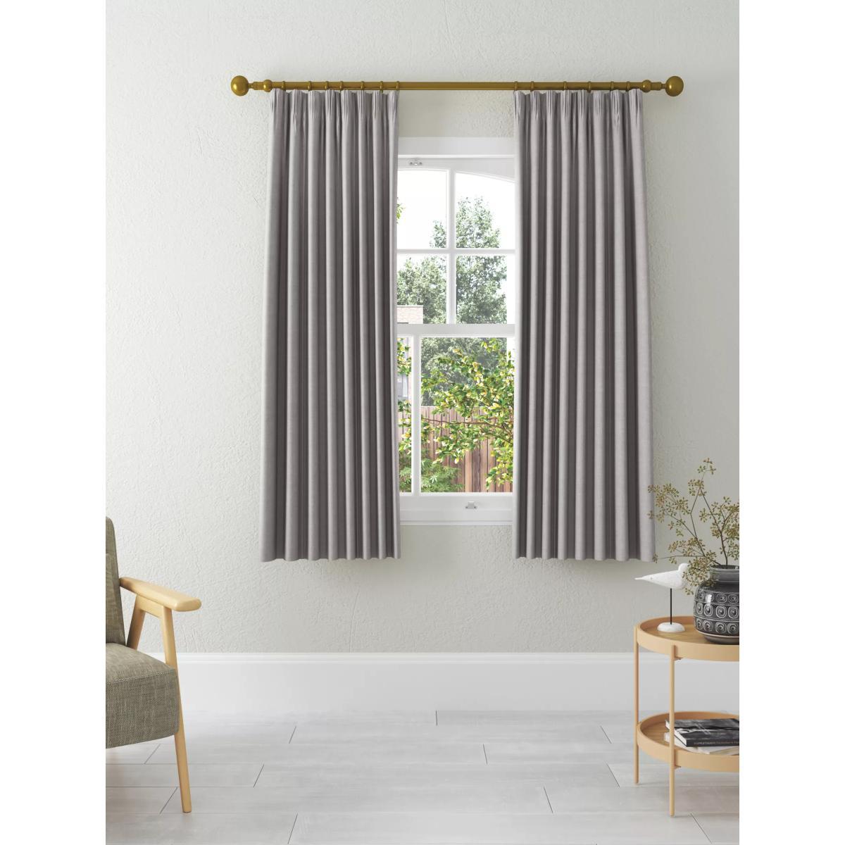 John Lewis & Partners Textured Weave Recycled Polyester Pair Blackout Lined Pencil Pleat Curtains – image 8