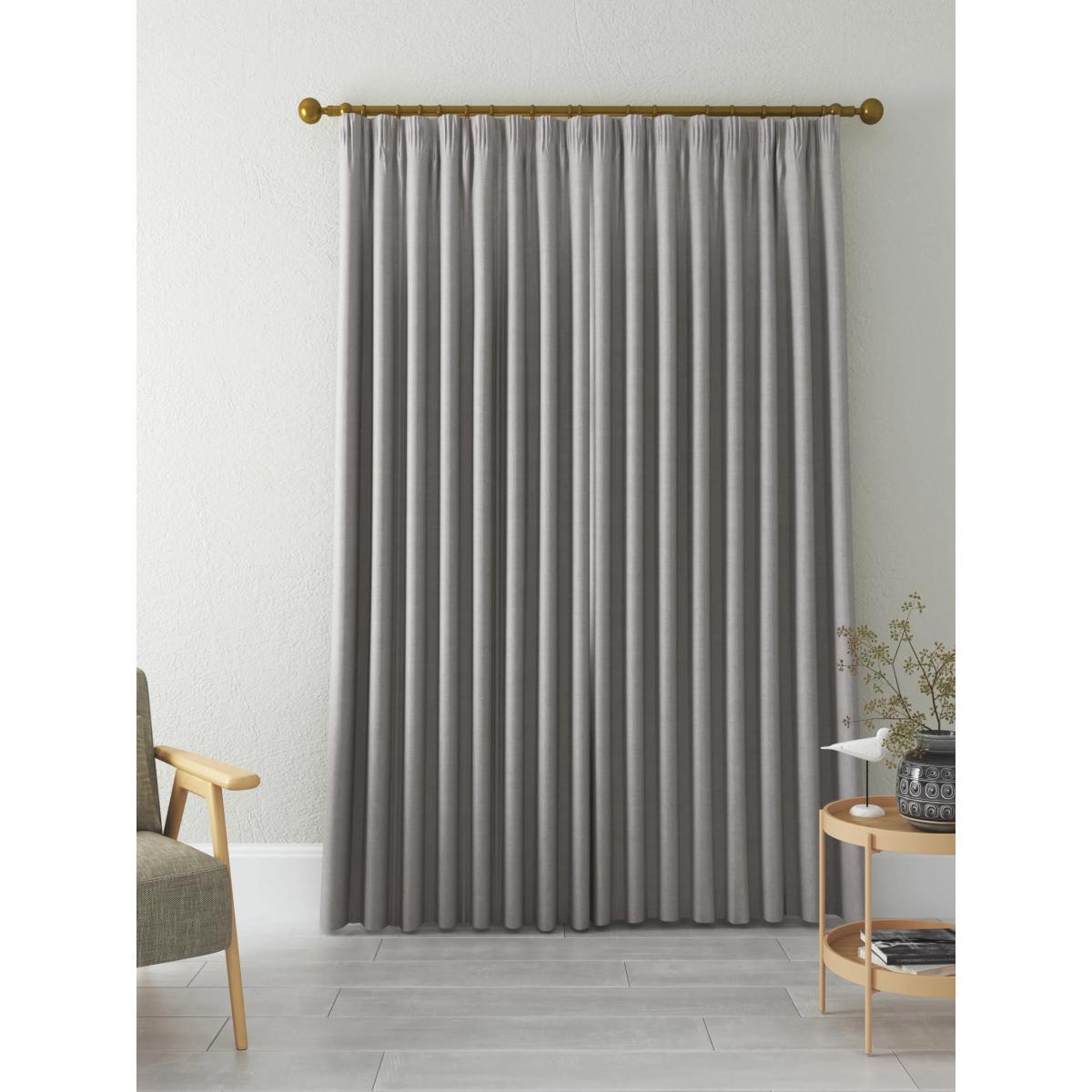 John Lewis & Partners Textured Weave Recycled Polyester Pair Blackout Lined Pencil Pleat Curtains – image 9