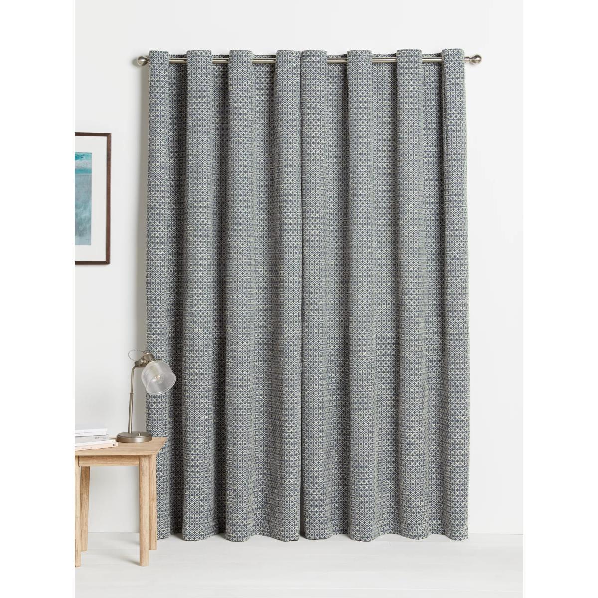 John Lewis & Partners Rona Pair Lined Eyelet Curtains, Loch Blue – image 4