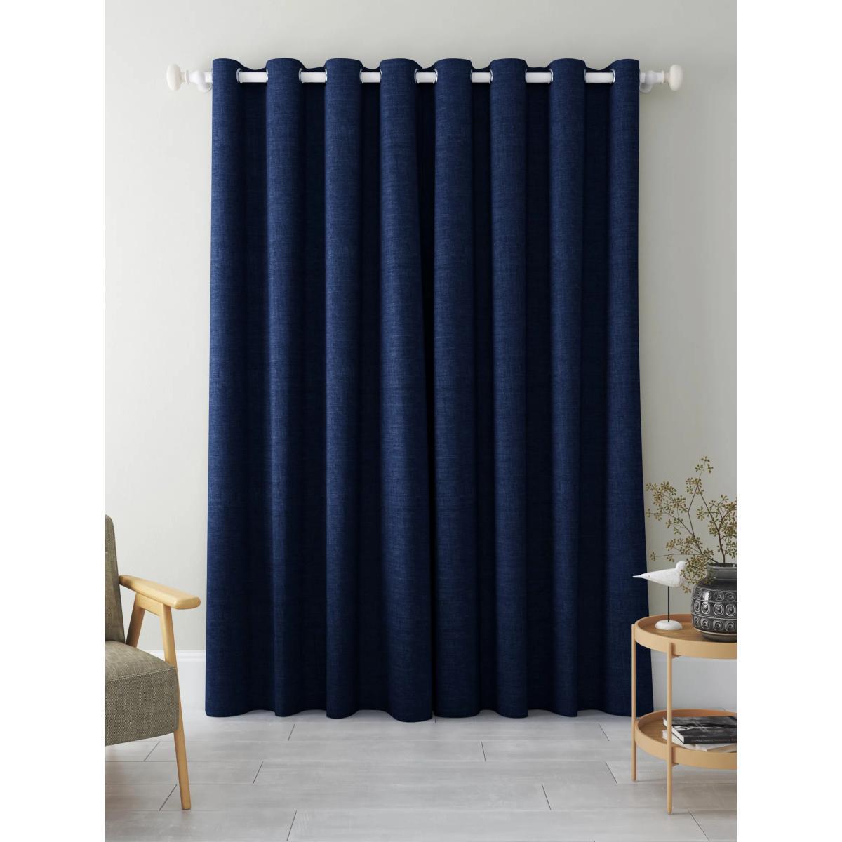 John Lewis & Partners Textured Weave Recycled Polyester Pair Blackout Lined Eyelet Curtains – image 4