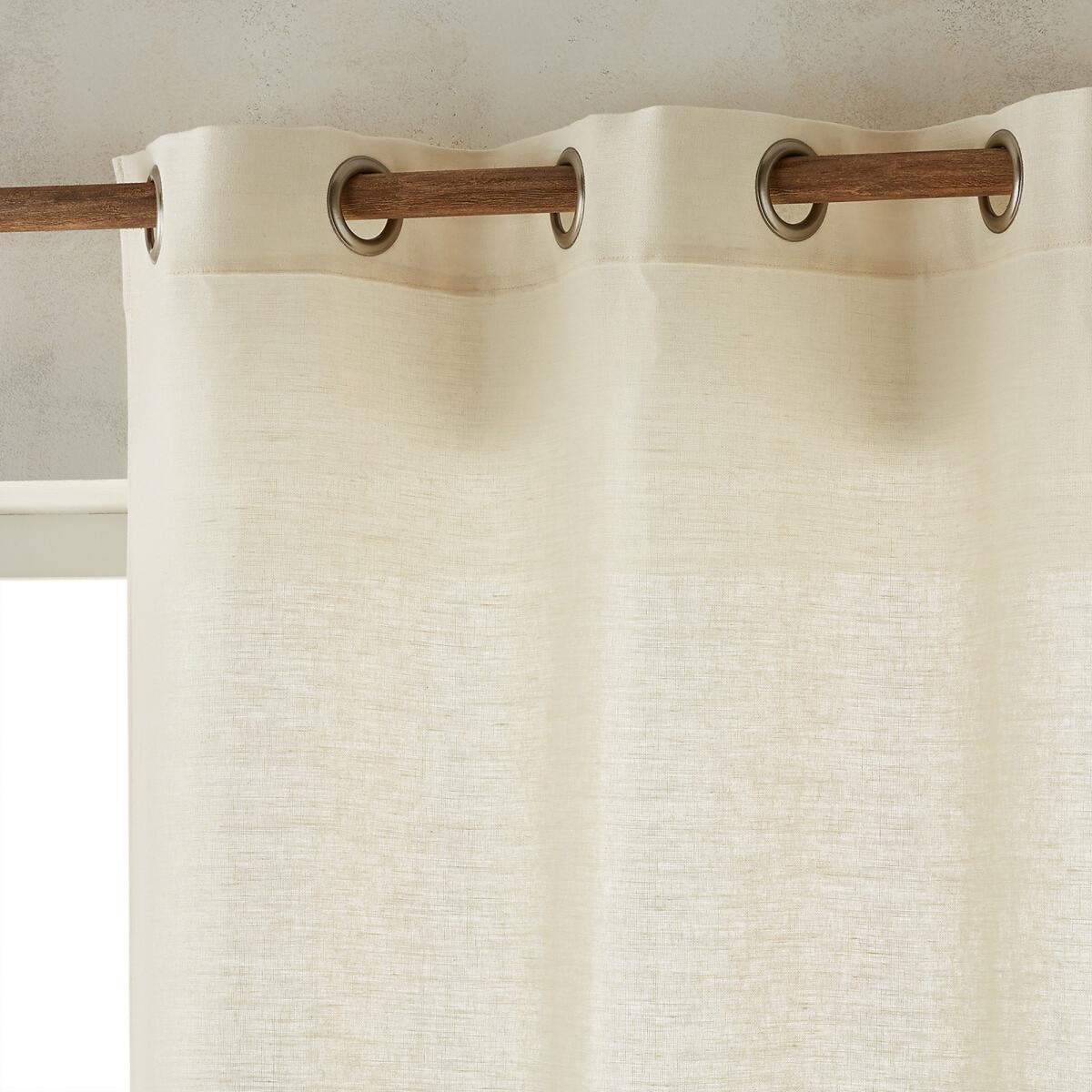 Colin Linen Curtain with Eyelets – image 2