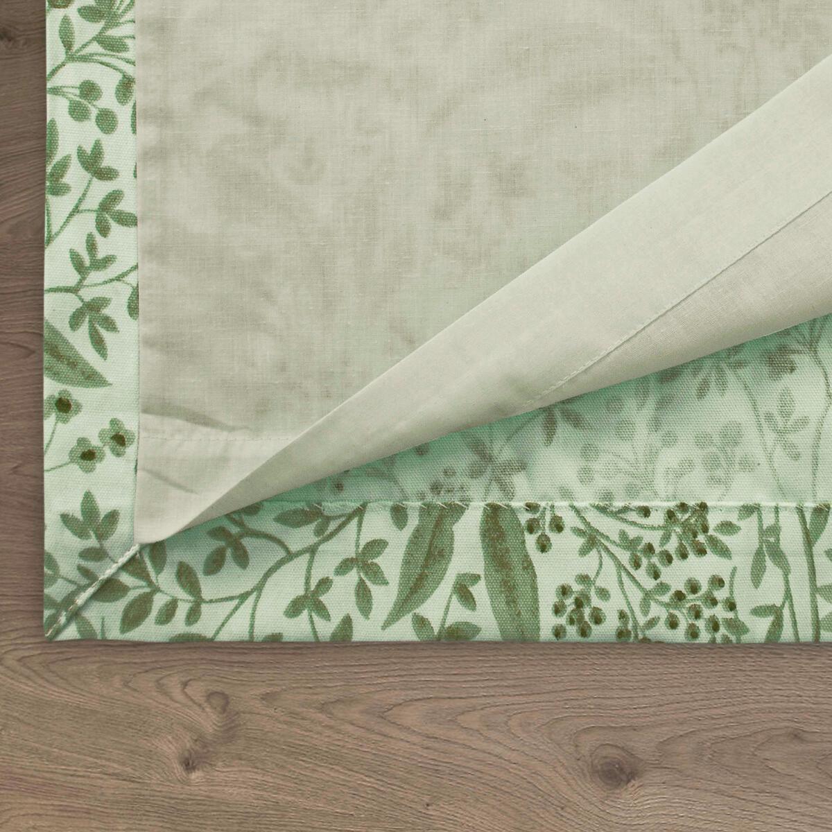 Botanical Print Lined Eyelet Curtains – image 6