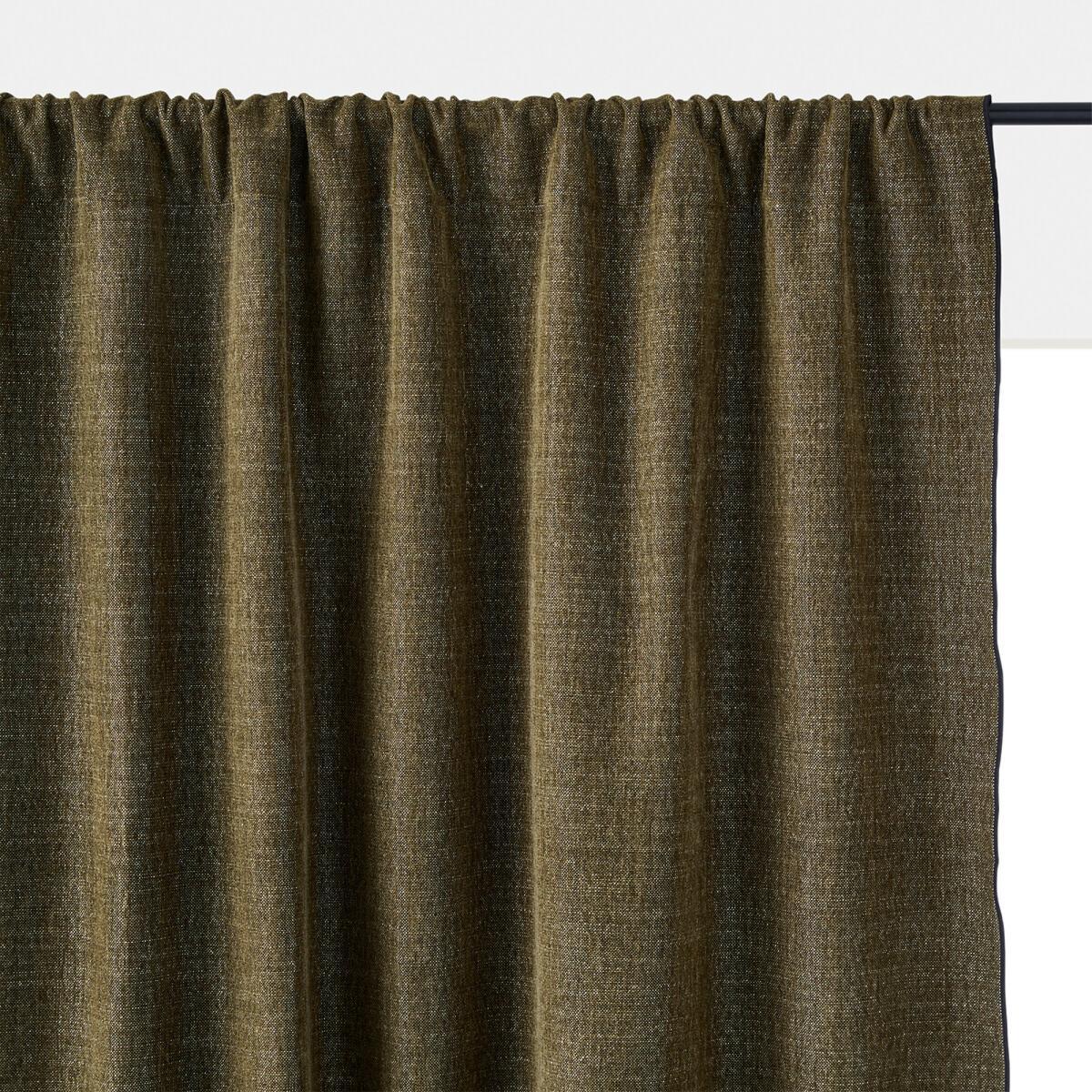 Figuera Chenille Effect Single Curtain with Hidden Tabs – image 2