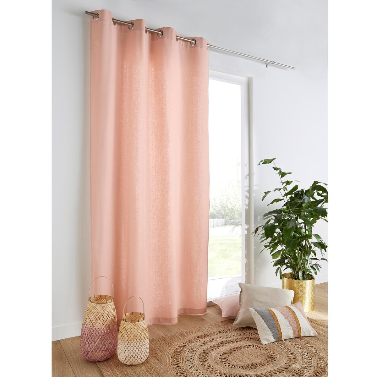 Taïma Linen/Cotton Single Curtain with Eyelets – image 3