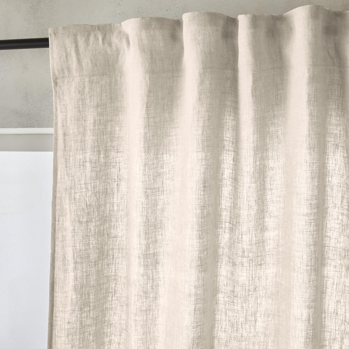 Private Ruffled Washed Linen Curtain – image 2