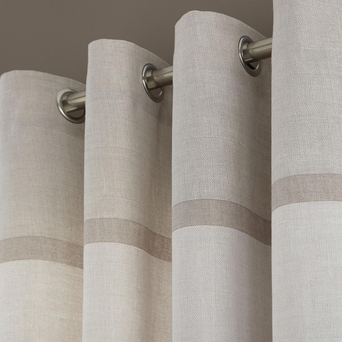 Melville Lightweight Woven Texture Eyelet Curtains – image 2