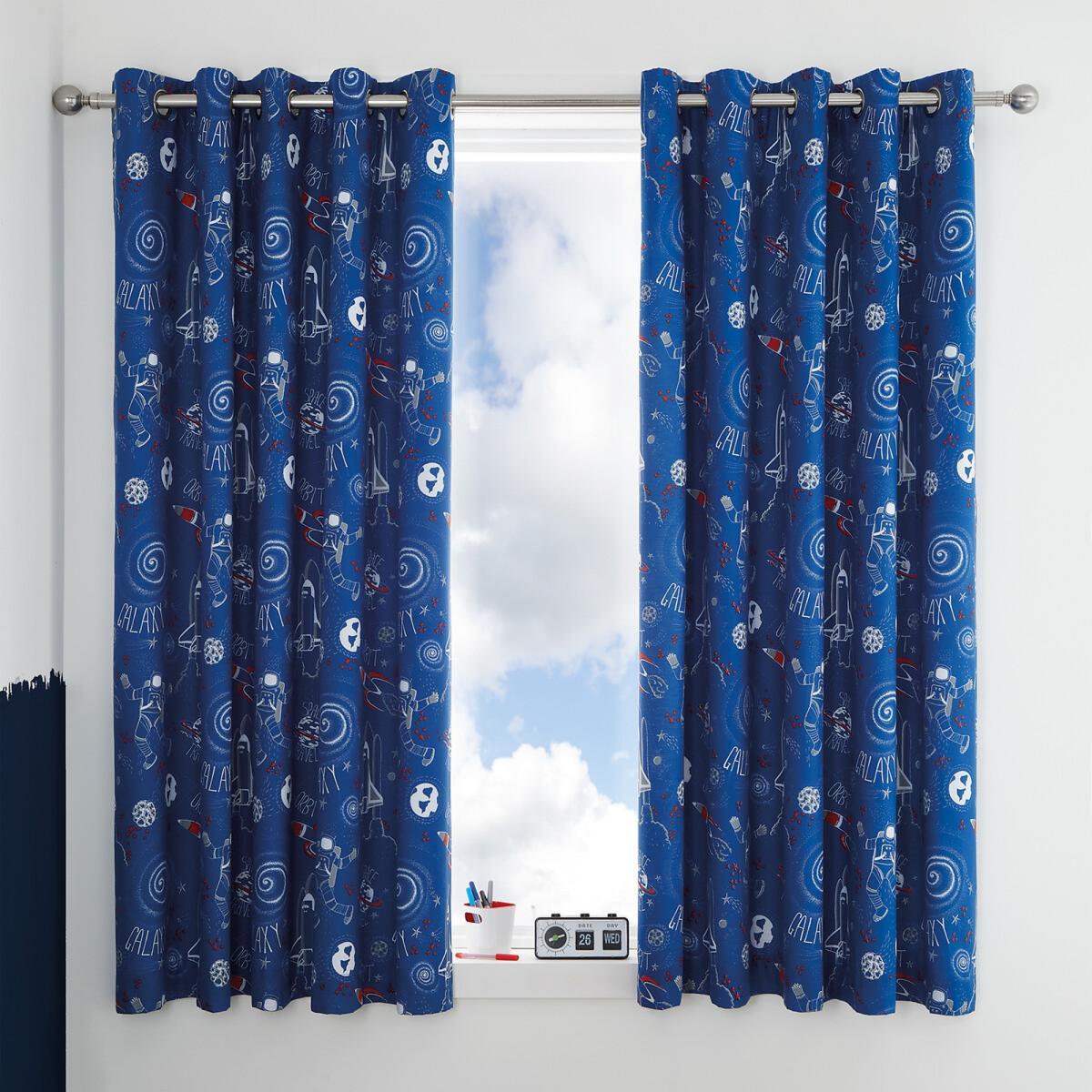 Space Adventure Eyelet Curtains – image 1