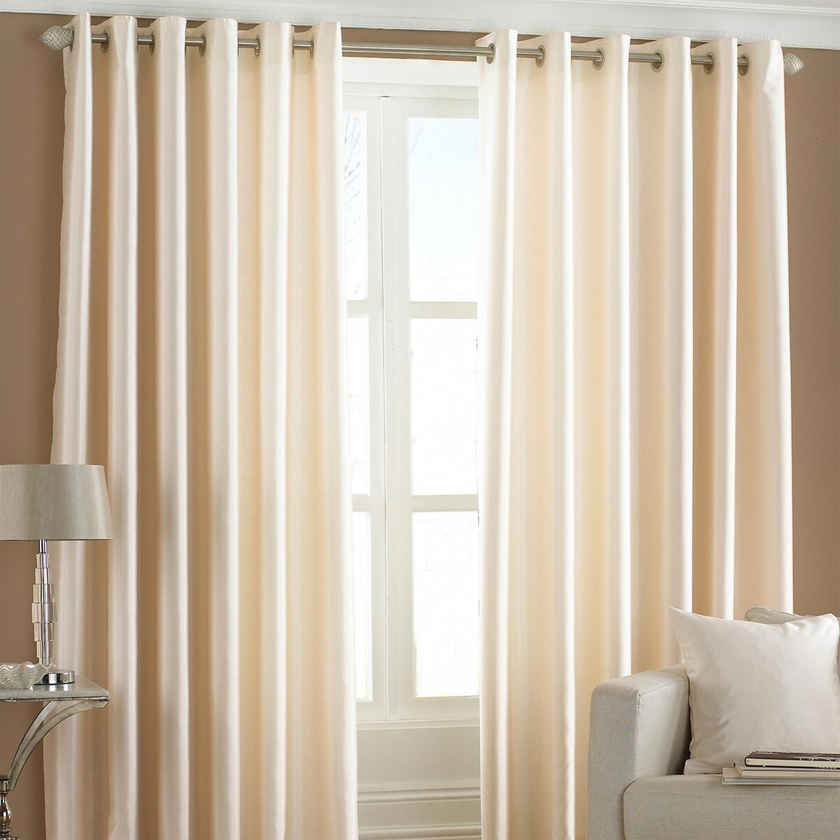 Fiji Faux Silk Eyelet Curtains – image 2