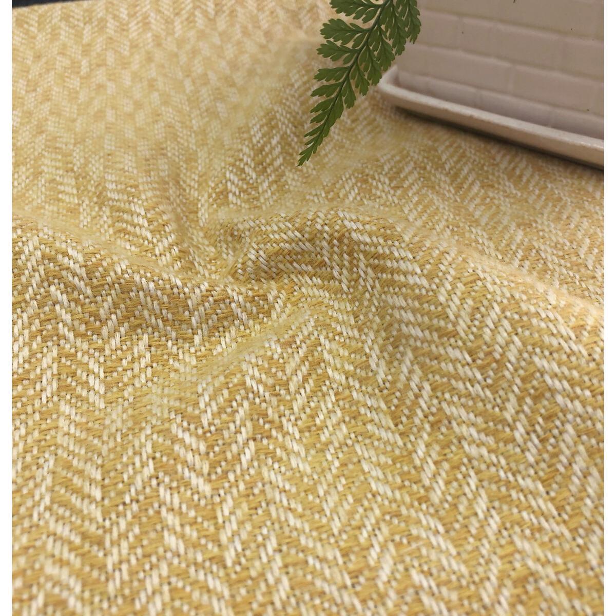 Clever Wool Woven Herringbone Blackout Lined Eyelet Curtains – image 7
