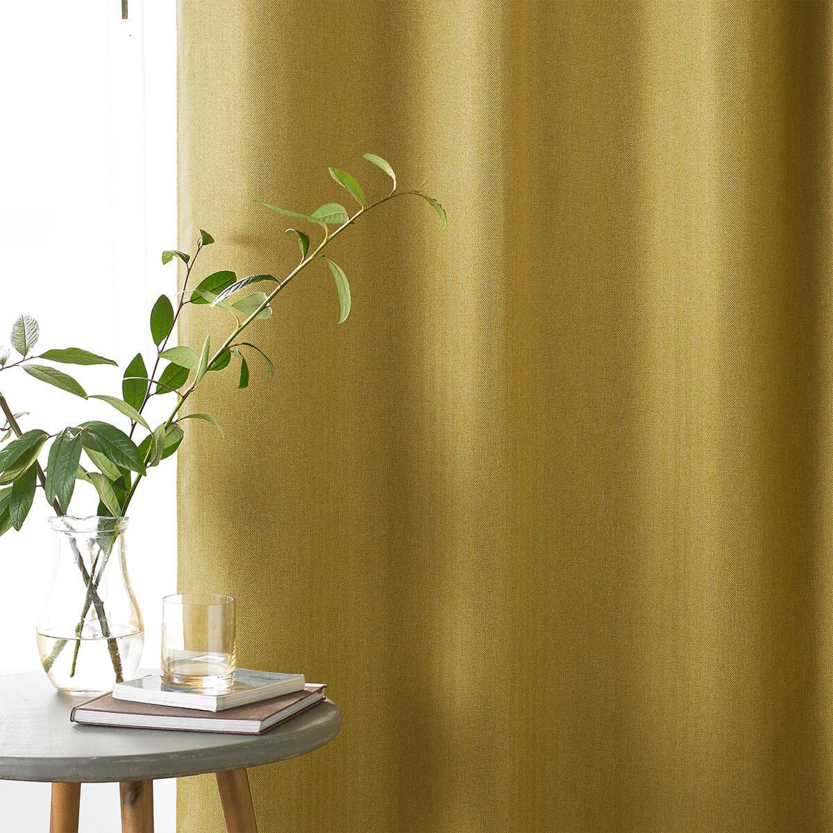 Moon Premium Herringbone Thermal Blackout Eyelet Curtains – image 3