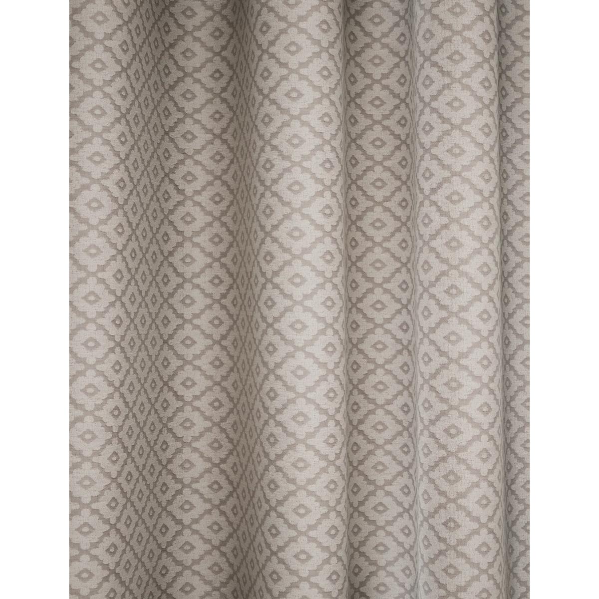M&S Diamond Geometric Eyelet Curtains - WDR72 - Natural, Natural – image 2