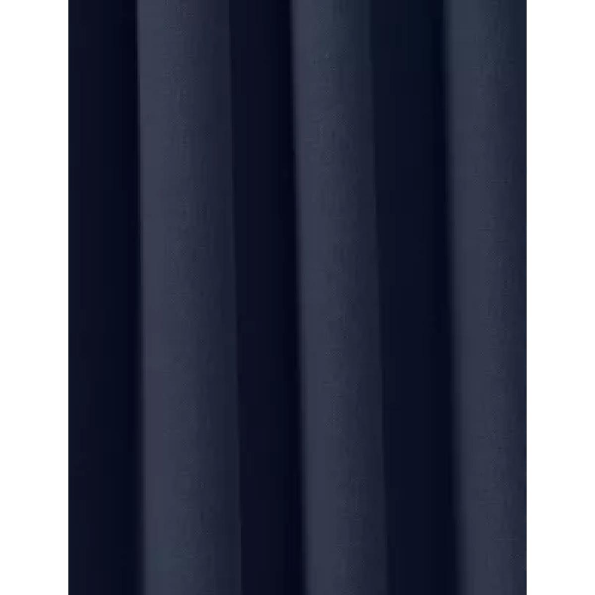 M&S Pure Cotton Eyelet Curtains - WDR72 - Navy, Navy – image 1