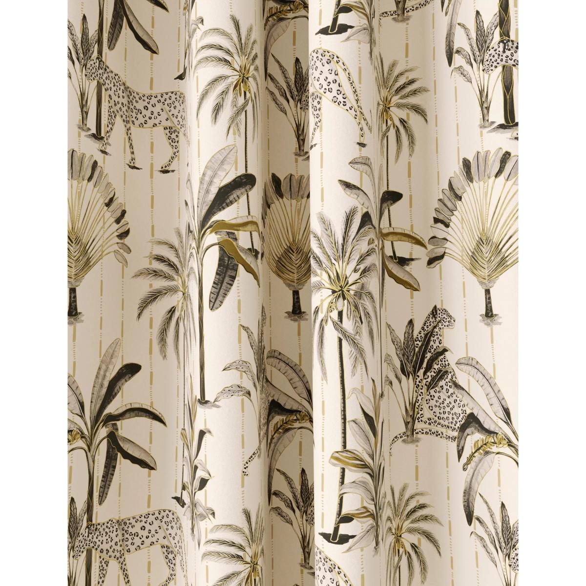 M&S Cotton Blend Leopard Eyelet Blackout Curtains - EW72 - Olive Mix, Olive Mix – image 3