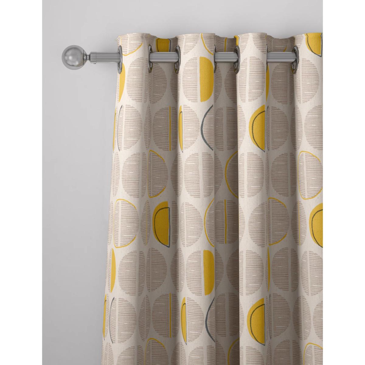 M&S Layla Circles Eyelet Curtains - EW54 - Grey, Grey – image 4
