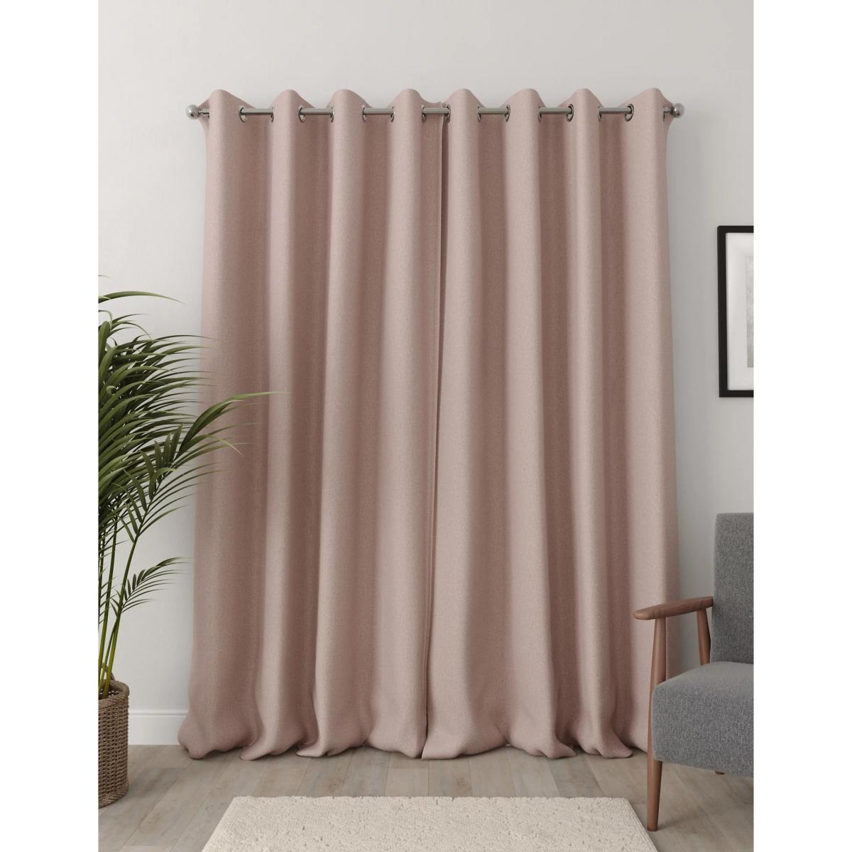 M&S Brushed Eyelet Blackout Curtains - WDR90 - Light Grey, Light Grey,Teal,Duck Egg,Natural,Ochre,Blush,Navy,Champagne,Charcoal Mix – image 5