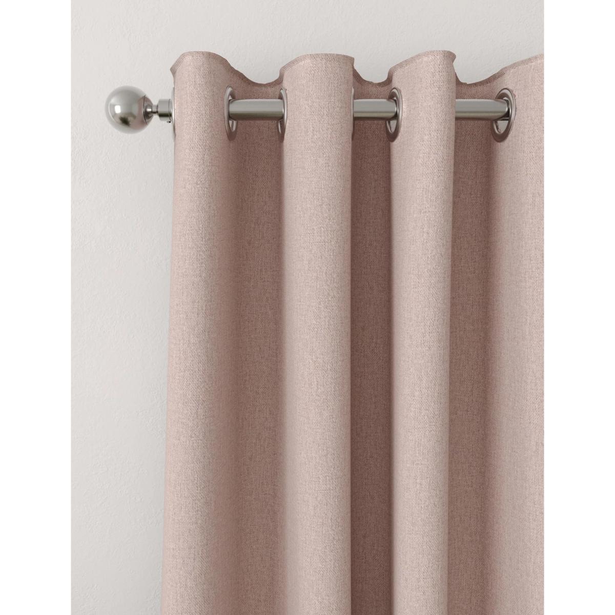 M&S Brushed Eyelet Blackout Curtains - WDR72 - Natural, Natural,Ochre,Blush,Navy,Champagne,Charcoal Mix,Light Grey,Teal,Duck Egg – image 4